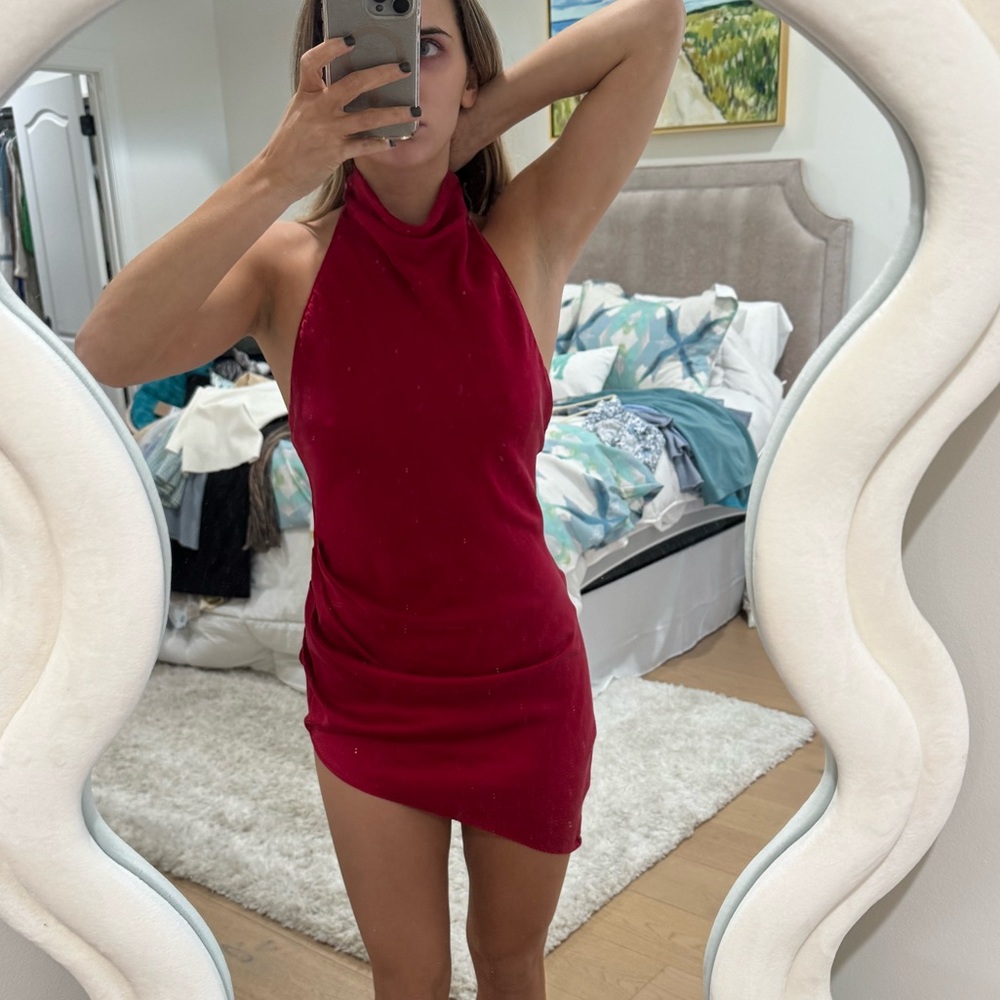 Amanda Uprichard Samba Dress in Russian Red